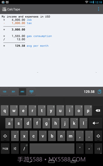 CalcTape手机版1.4.4截图