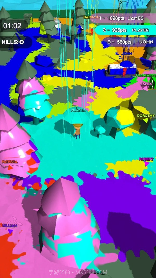 染色雨伞大乱斗截图3 染色雨伞大乱斗截图3