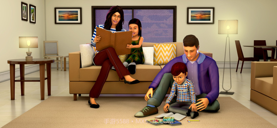 真实虚拟家庭生活妈妈和爸爸模拟器截图2