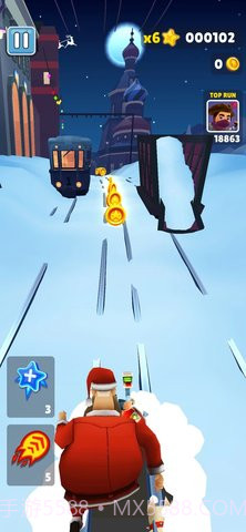 地铁跑酷雪地地图（Subway Surf）截图3