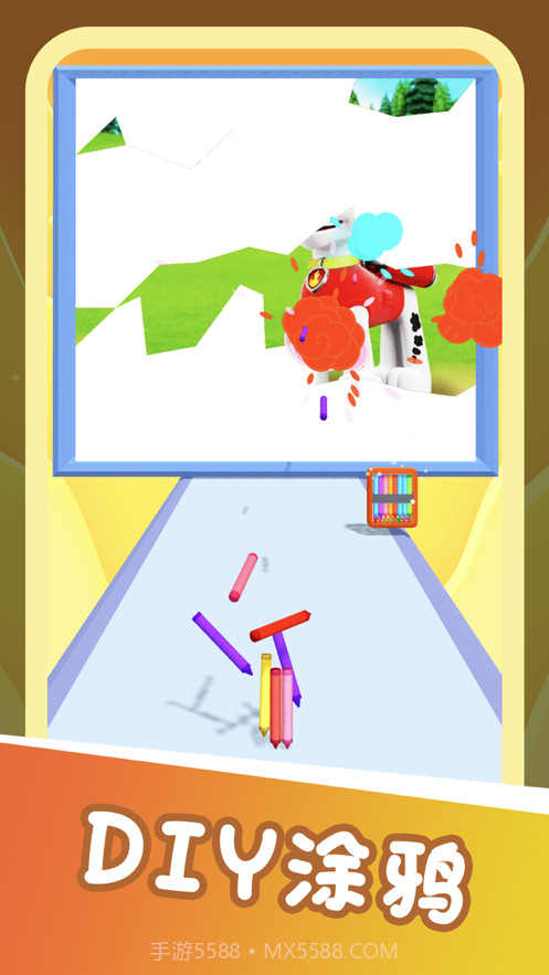 铅笔涂鸦3D版跑酷集画笔截图3