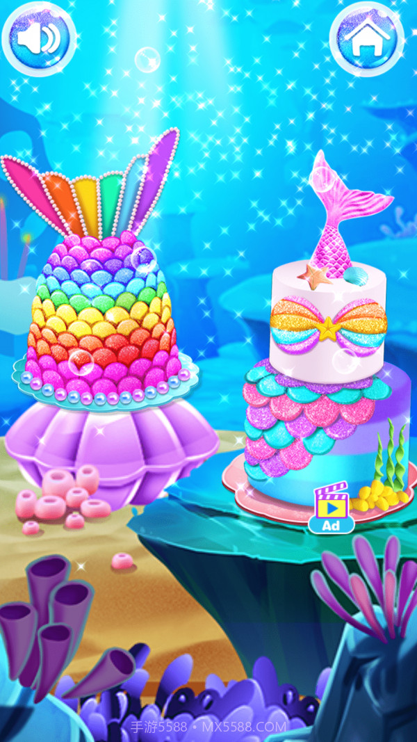 海底美人鱼蛋糕截图1 海底美人鱼蛋糕截图1