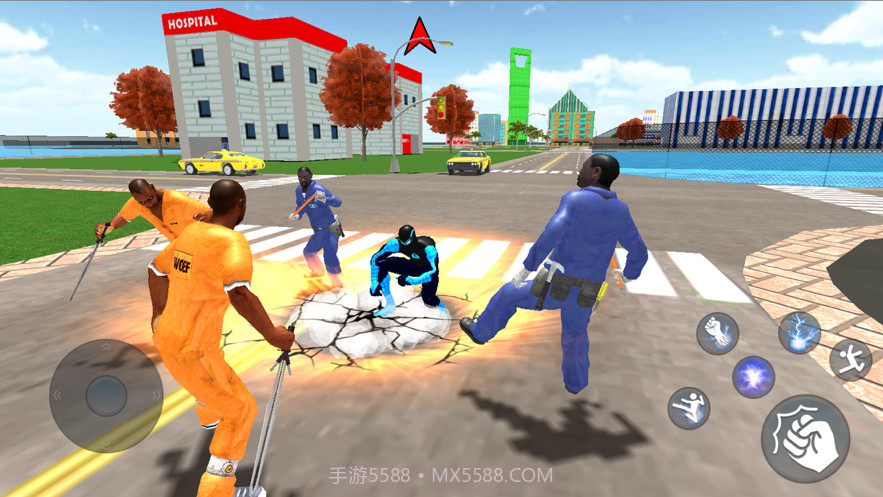 钢铁超级英雄男孩城市英雄截图3