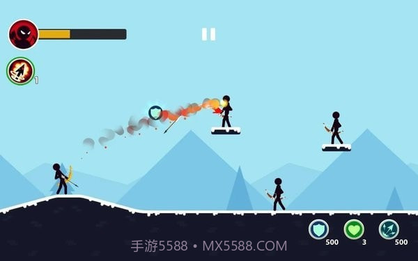 火柴人射箭大作战截图1 火柴人射箭大作战截图1