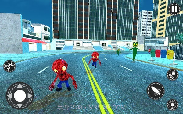 卡通猫犯罪城市僵尸和黑帮小镇截图1