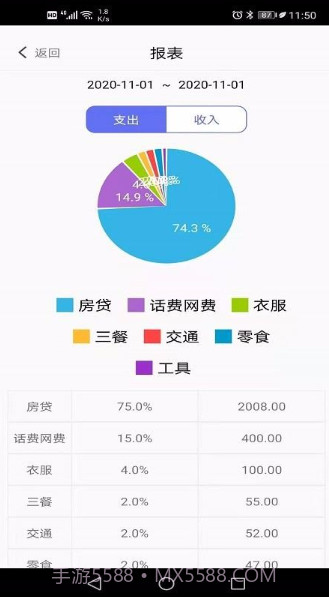 小明记账截图2 小明记账截图2