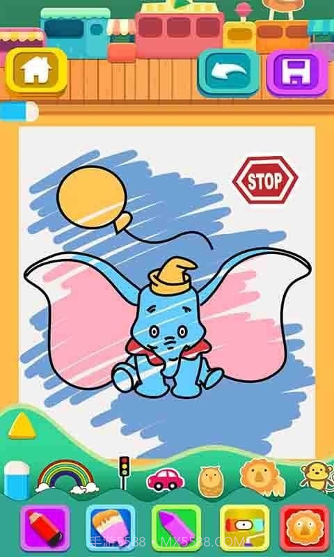 宝宝益智填色涂色书截图2