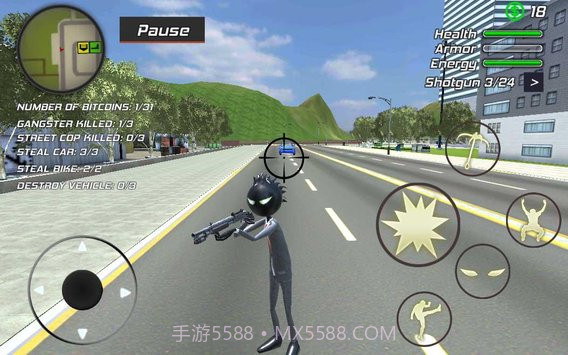 惊人的邪恶火柴人模拟器截图3