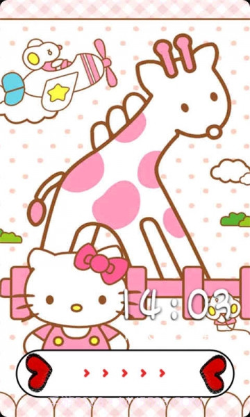 hellokitty超萌九宫格主题锁屏截图2