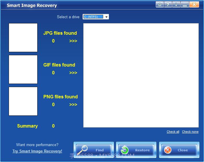 Smart Image Recovery(图片恢复软件)绿色版截图1