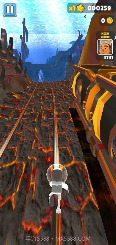 地铁跑酷海底熔岩魔改版截图2