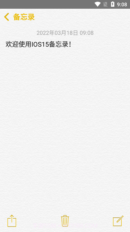 仿ios备忘录截图1 仿ios备忘录截图1