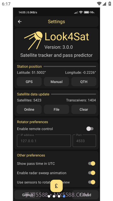 look4sat卫星追踪截图4