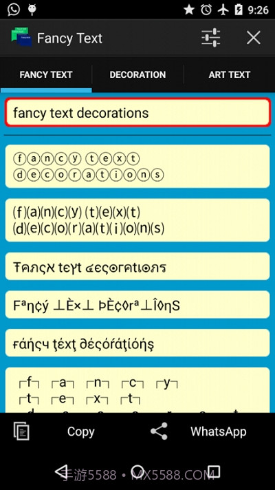Fancy text for whats.花样文字截图1 Fancy text for whats.花样文字截图1