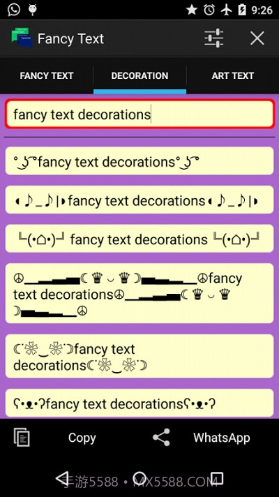 Fancy text for whats.花样文字截图2 Fancy text for whats.花样文字截图2