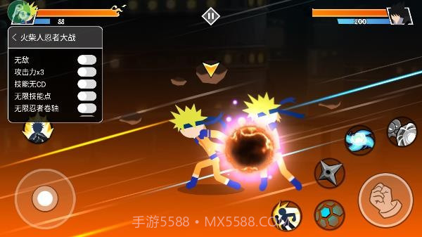 火柴人忍者大战内置功能菜单MOD版截图4 火柴人忍者大战内置功能菜单MOD版截图4