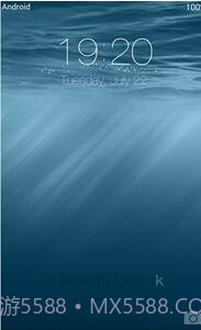 iOS 8 lock screen截图2