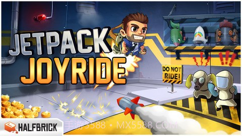 火箭飞人Jetpack Joyride截图1