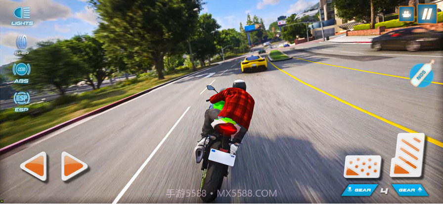 摩托车驾驶赛车游戏截图2