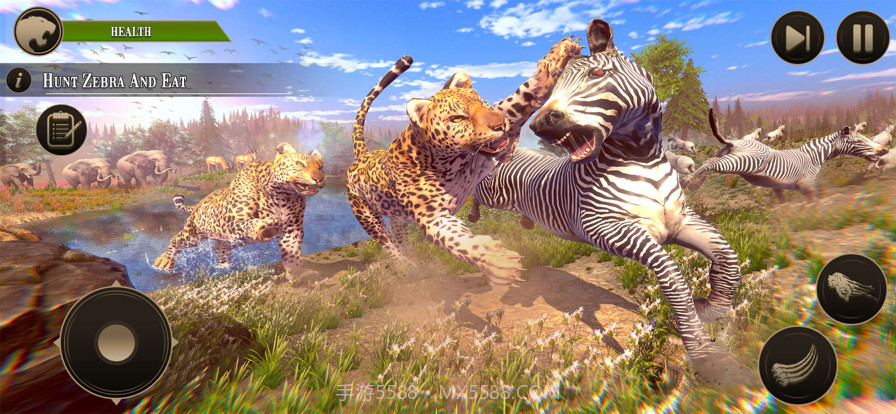 荒野豹家庭生活模拟截图1 荒野豹家庭生活模拟截图1