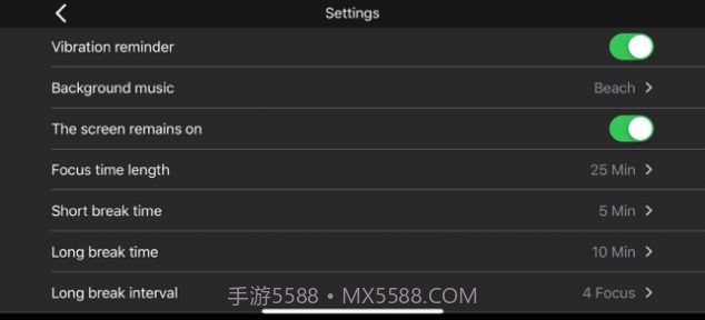 一个黑色全屏的计时器截图3 一个黑色全屏的计时器截图3