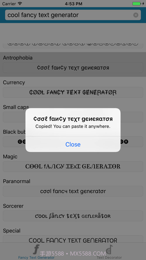 Cool Fonts(炫酷字体)截图2