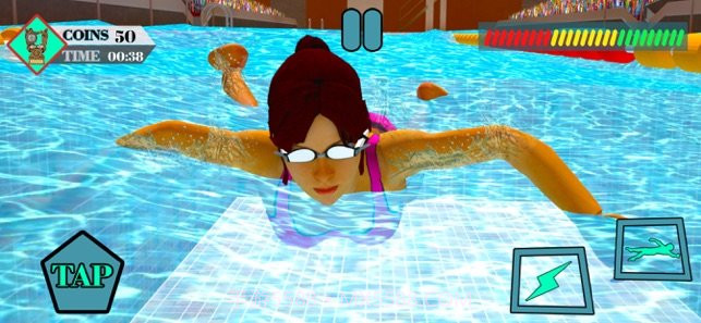 夏季运动游泳比赛截图1