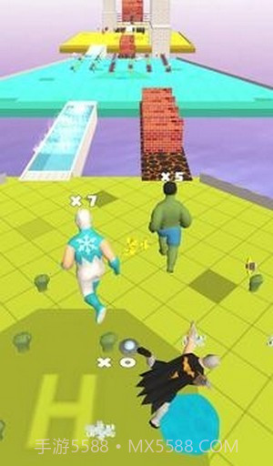 超级英雄桥跑比赛3D截图1
