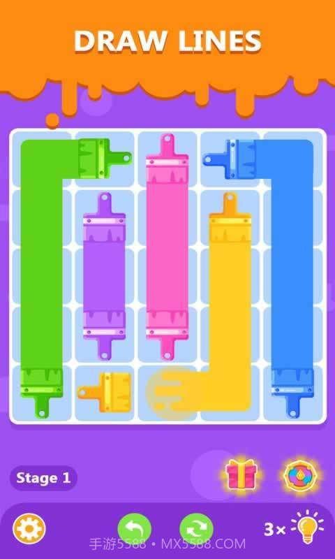 彩色线条的谜题截图2