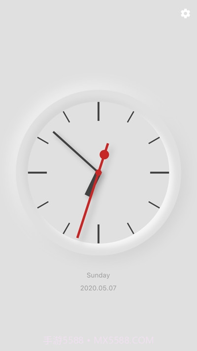 模拟时钟全屏时钟显示截图2