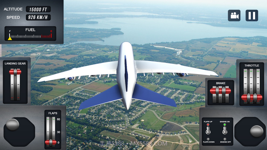 飞机城市飞行模拟器截图1
