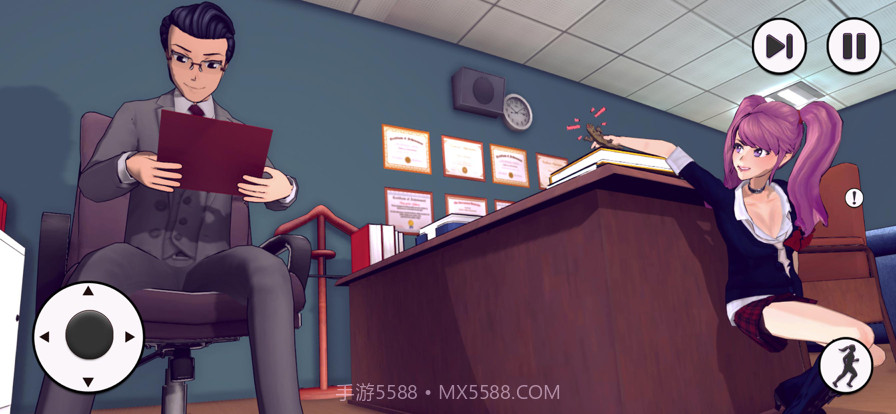 日本动漫高的学校坏的女孩模拟截图3