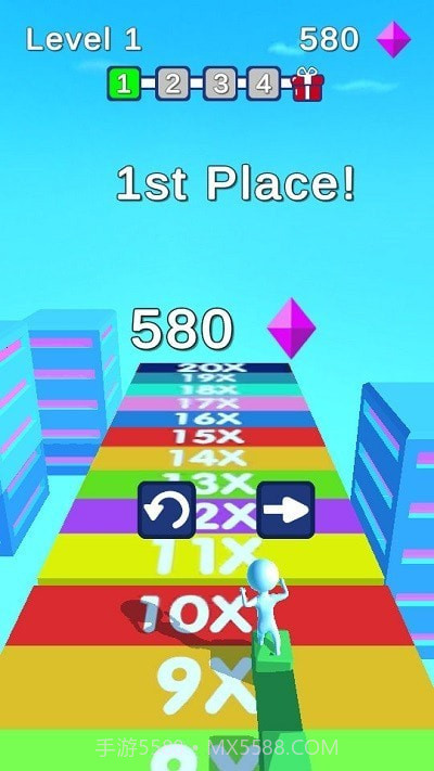 立方体堆叠冲浪竞速截图1