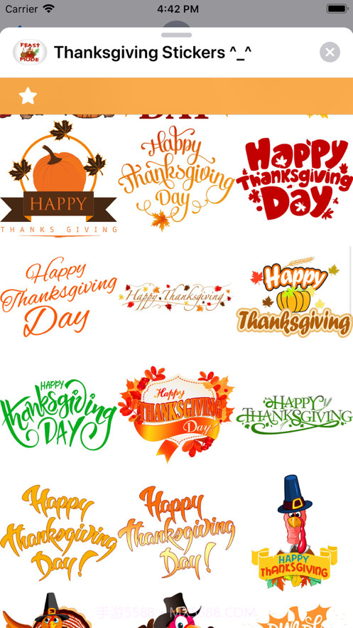 ThanksgivingStickers^_^截图7 ThanksgivingStickers^_^截图7