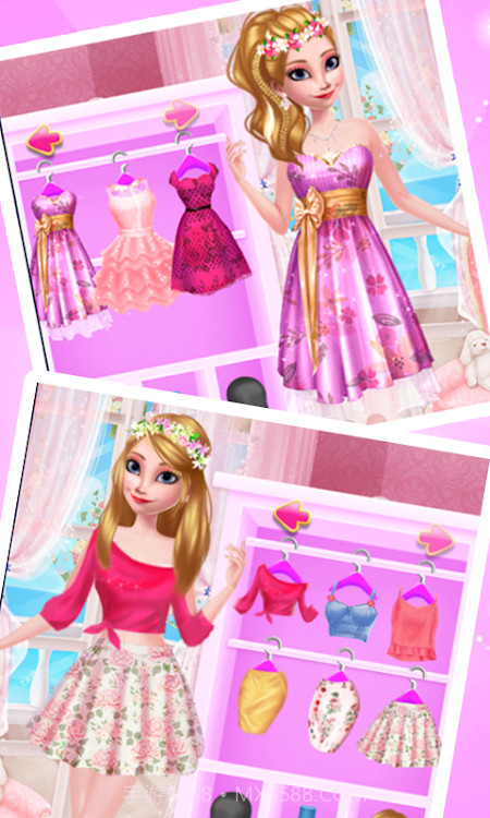 姐妹们红色换装化妆截图3