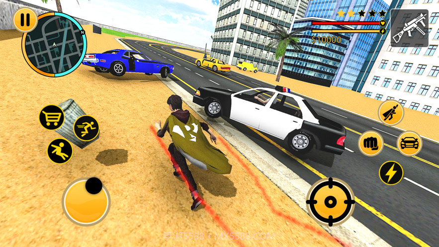 飞行超人机器人火柴人绳索英雄截图1