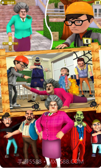 恐怖怪老师3D截图3