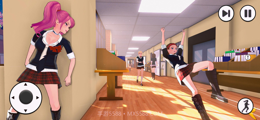 日本动漫高的学校坏的女孩模拟截图2