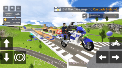 摩托飞车模拟赛（Flying Motorbike Simulator）截图1
