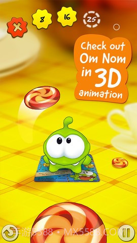 丢糖果 Om Nom:Candy Flick截图4 丢糖果 Om Nom:Candy Flick截图4