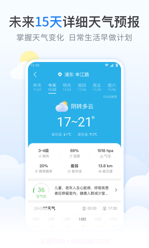柠檬天气预报截图1