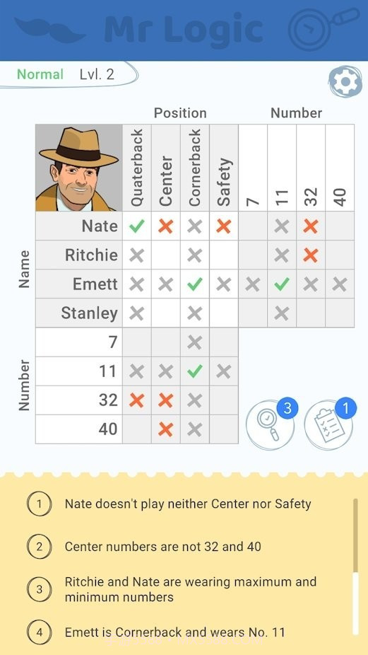 简单线索逻辑谜题截图2 简单线索逻辑谜题截图2