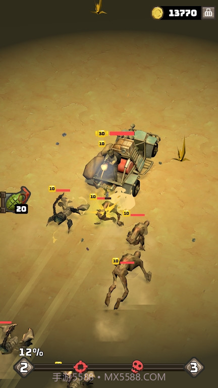 荒地战斗追逐截图2