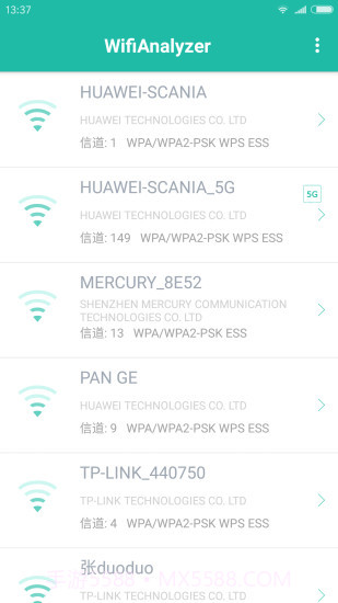 Wifi分析助手APP截图2 Wifi分析助手APP截图2