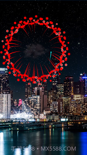 2024烟花动态壁纸截图2