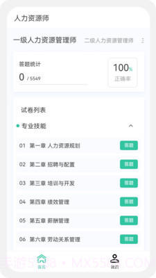 人力资源师100题库截图4