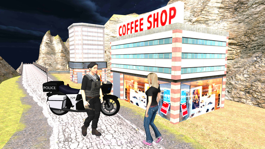 警察自行车驾驶模拟器截图2