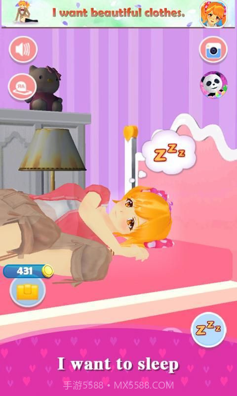 我的会说话的女孩游戏截图1 我的会说话的女孩游戏截图1