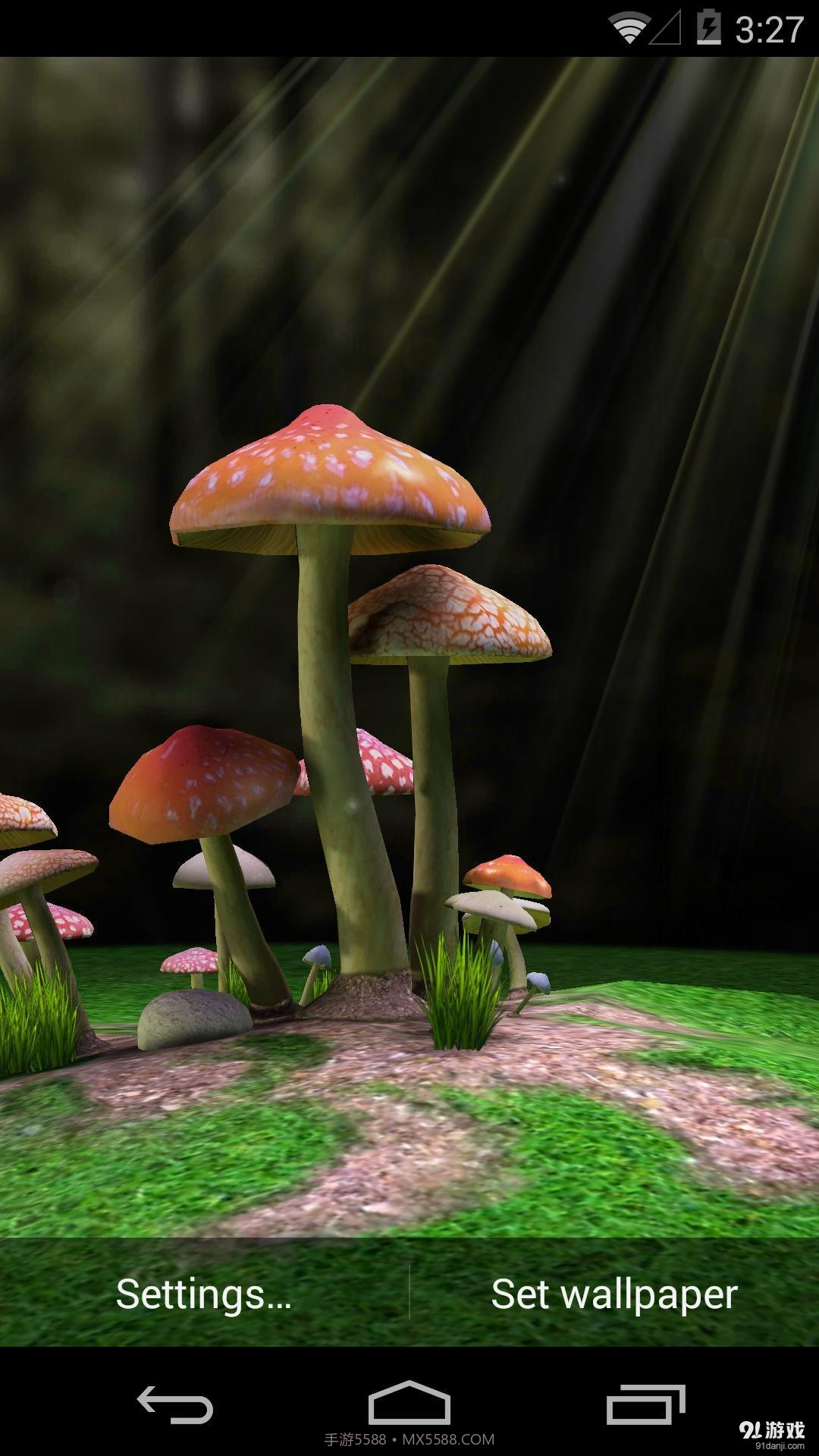 3D蘑菇：梦象动态壁纸截图1