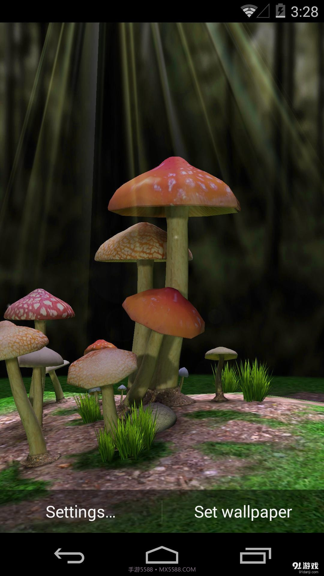3D蘑菇：梦象动态壁纸截图3
